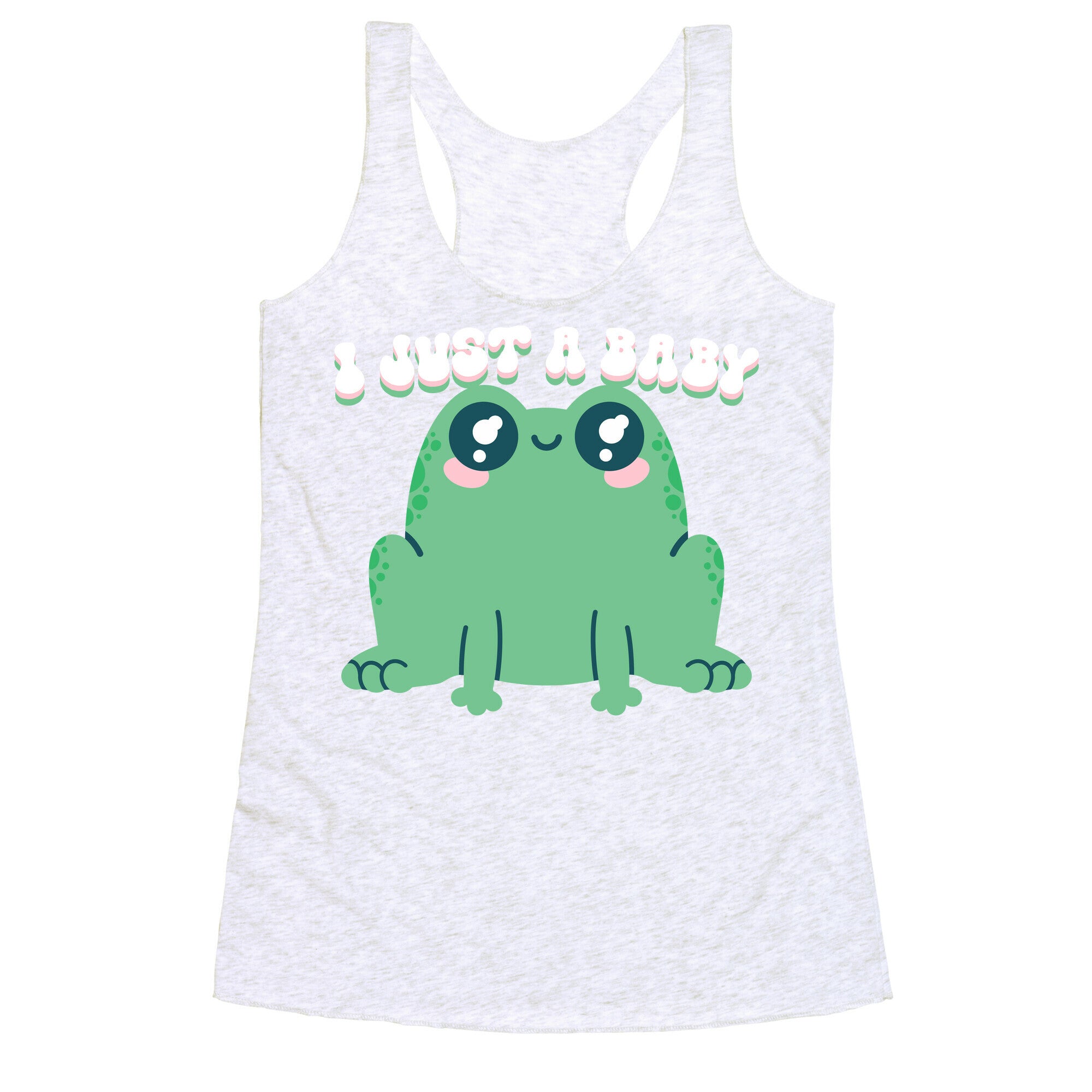 I Just A Baby Frog Racerback Tank